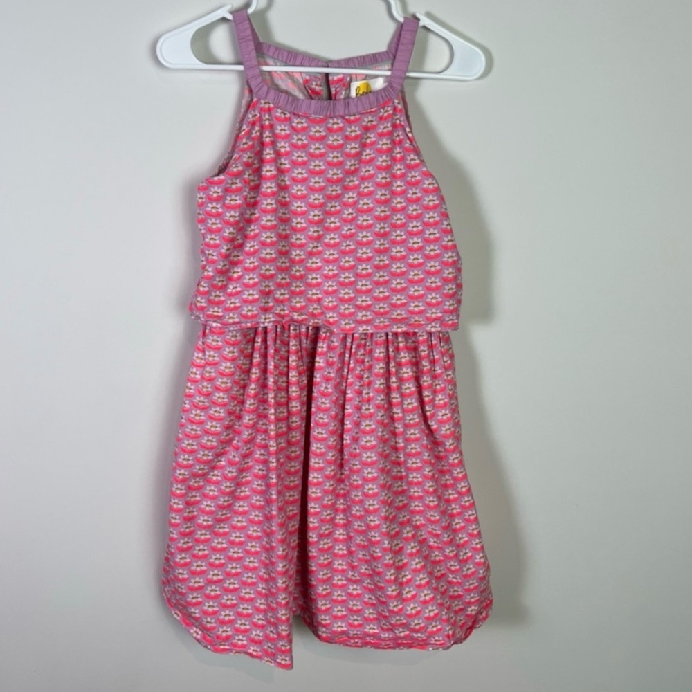 Boden Girls Teen Floral Print Overlay Dress Size 13 to 14
